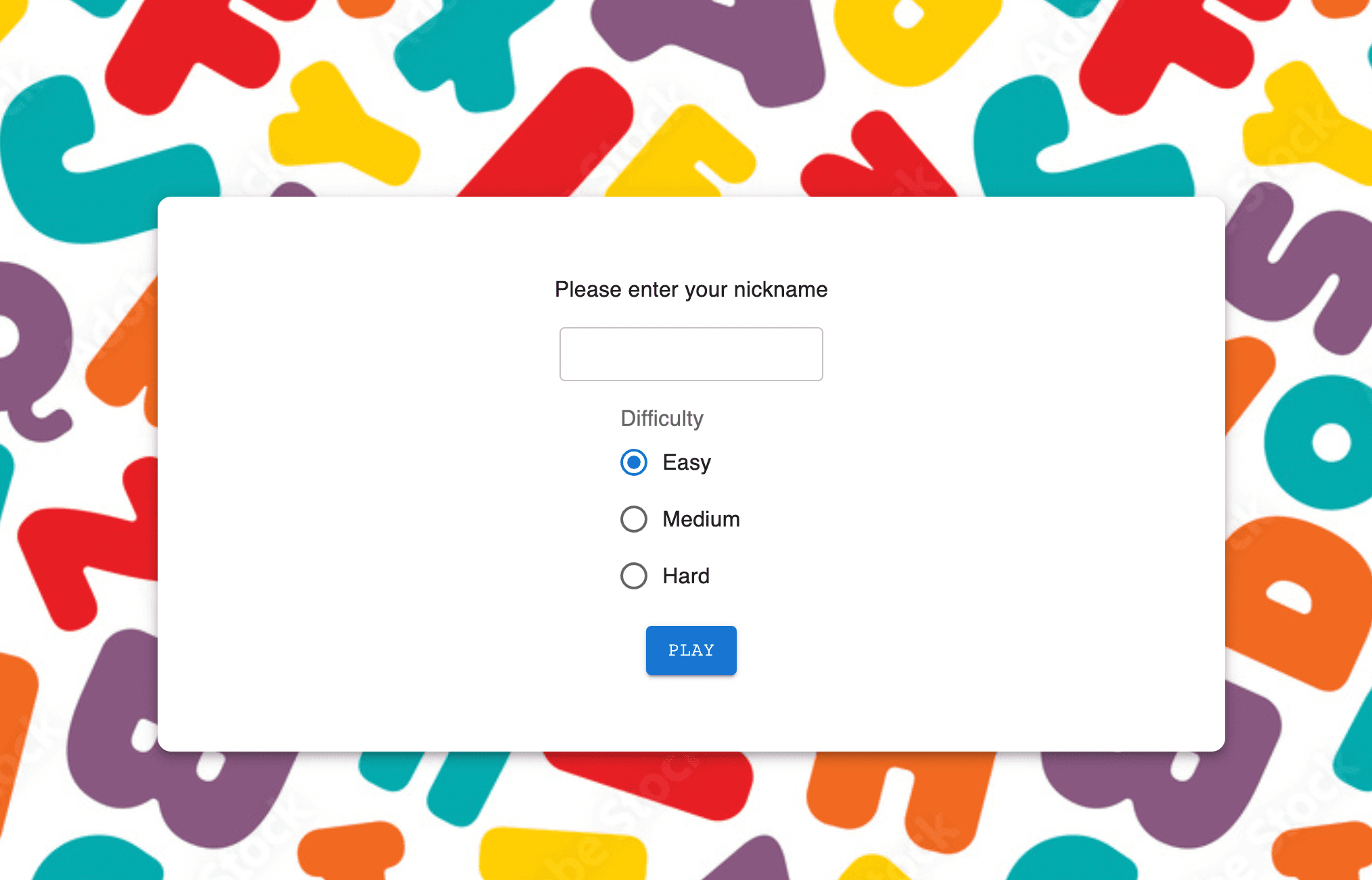 Word Game with React